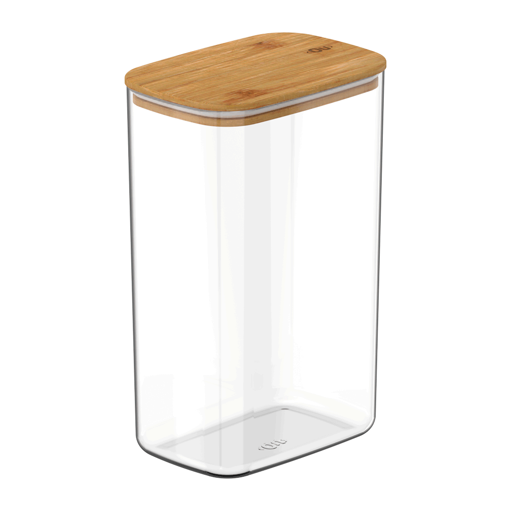 Pote Organizador Hermético Retangular Keep Transparente Ou