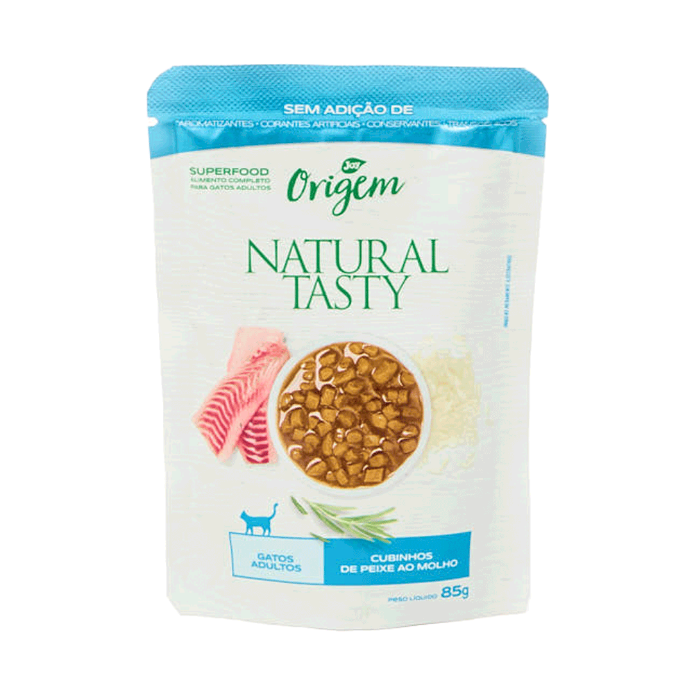 Ração Úmida Origem Natural Tasty Gatos Adultos Peixe