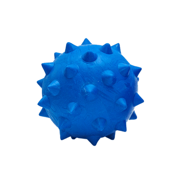Bola Borracha Maciça Mini Cravo Tudo Pet Azul 10cm