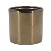 Vaso Sila de Cerâmica Ts Brasil Ouro