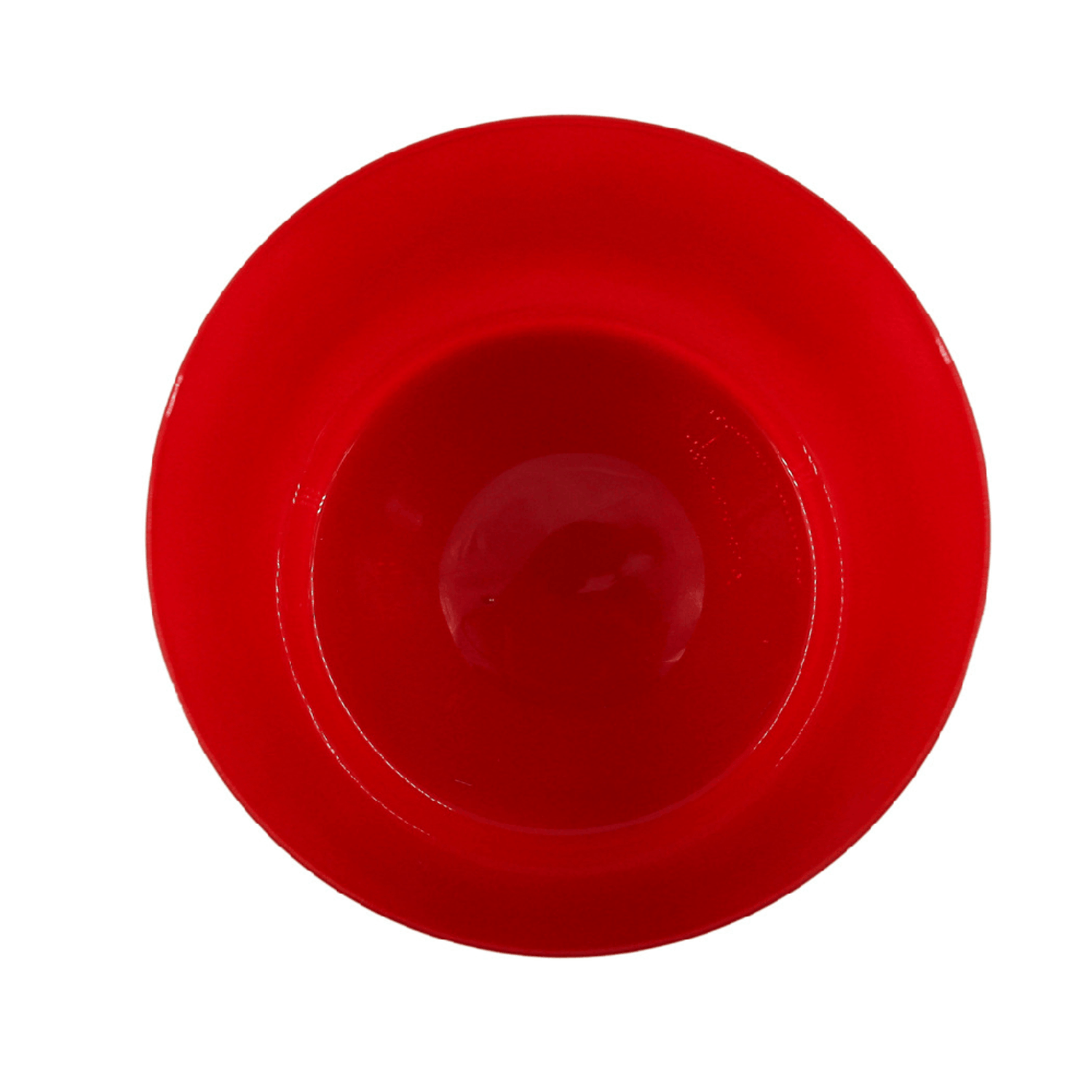 Vaso Cilindro de Vidro Ts Brasil Vermelho Parte interna sem furo