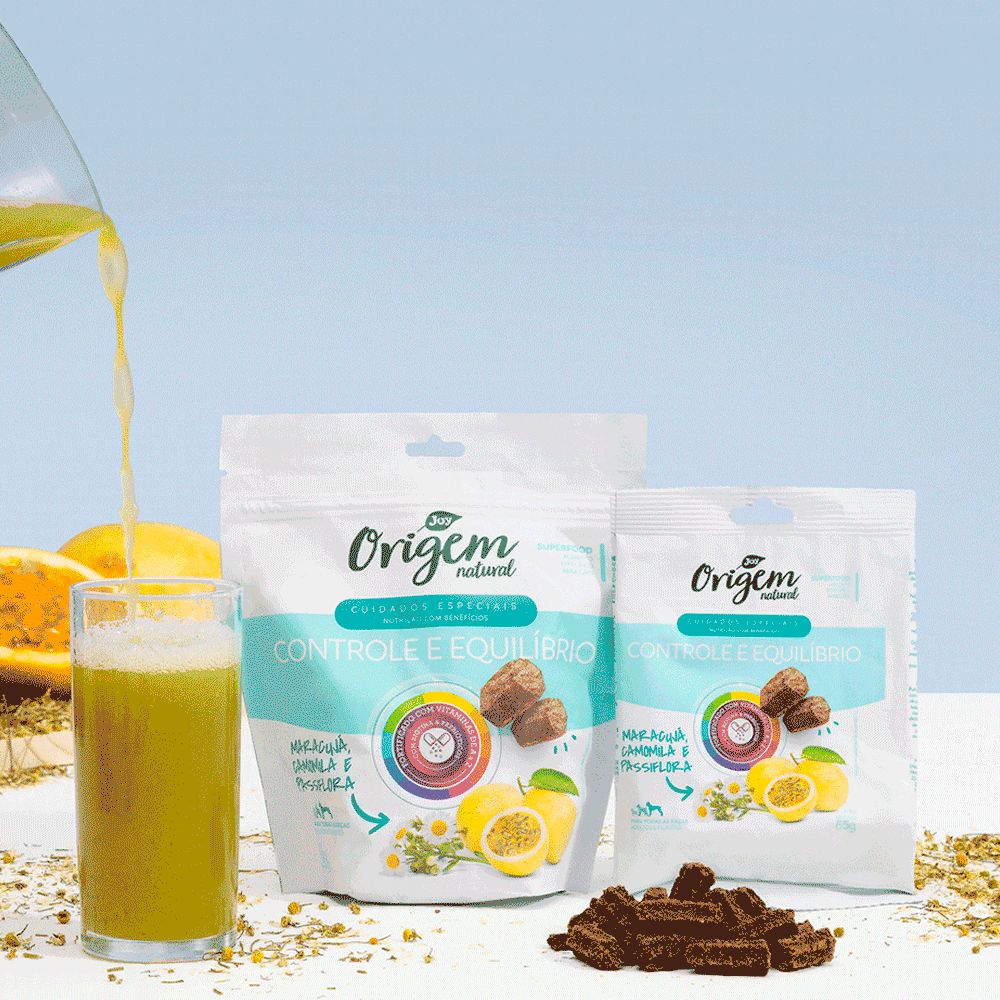Petisco para Cães Origem Natural Cuidados Especiais Controle e Equilíbrio