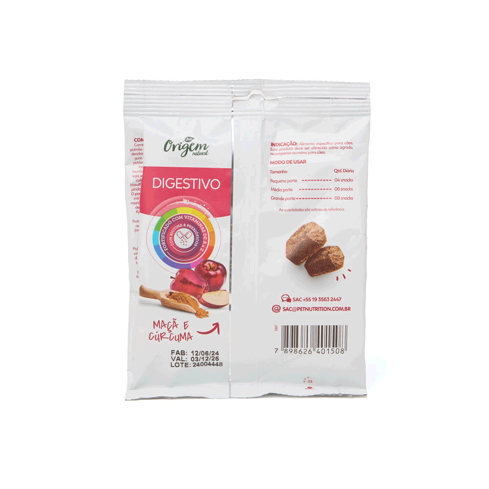 Petisco para Cães Origem Natural Cuidados Especiais Digestivo