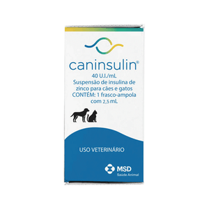 Caninsulin 40 U.I./ml para Cães e Gatos MSD