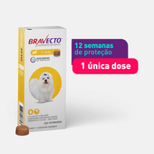 Antipulgas Bravecto 2 a 4,5 kg para Cães 112,5 mg