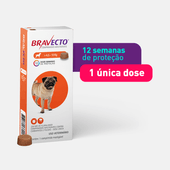 Antipulgas e Carrapatos Bravecto 4,5 a 10 kg para Cães 250mg