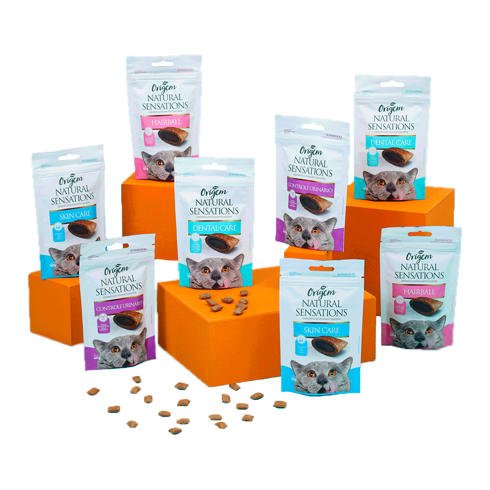 Petisco Gatos Origem Natural Sensations Hairball