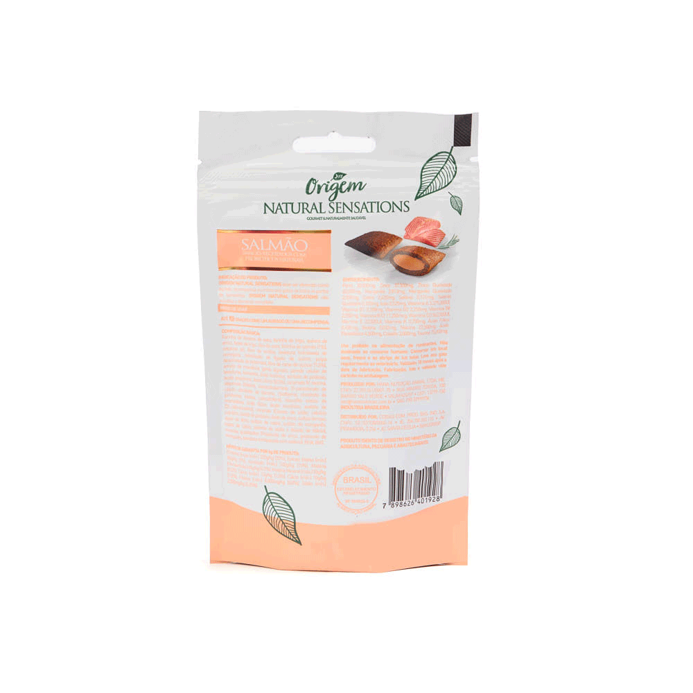Petisco Gatos Origem Natural Sensations Salmão