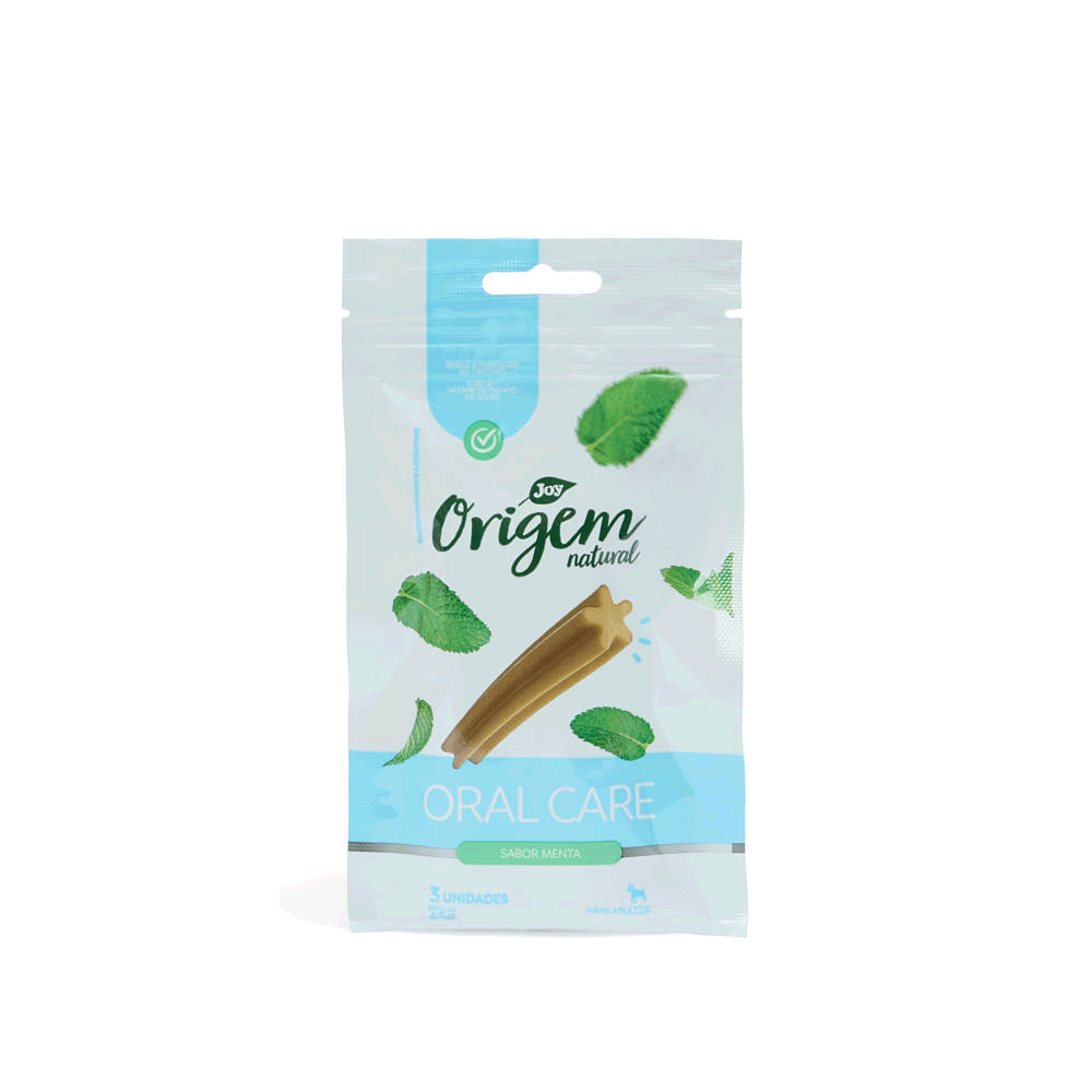 Petisco Stick Oral Care Menta Cães Raças Pequenas Origem Natural