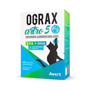 Ograx Artro 5 para Gatos Avert - 30 cápsulas