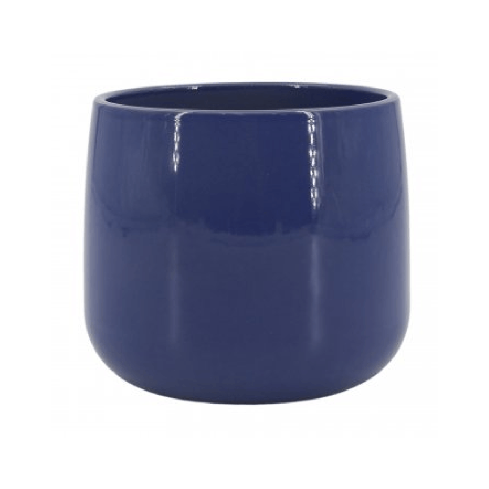 Vaso Bretagne de Cerâmica Ts Brasil Azul Suecia