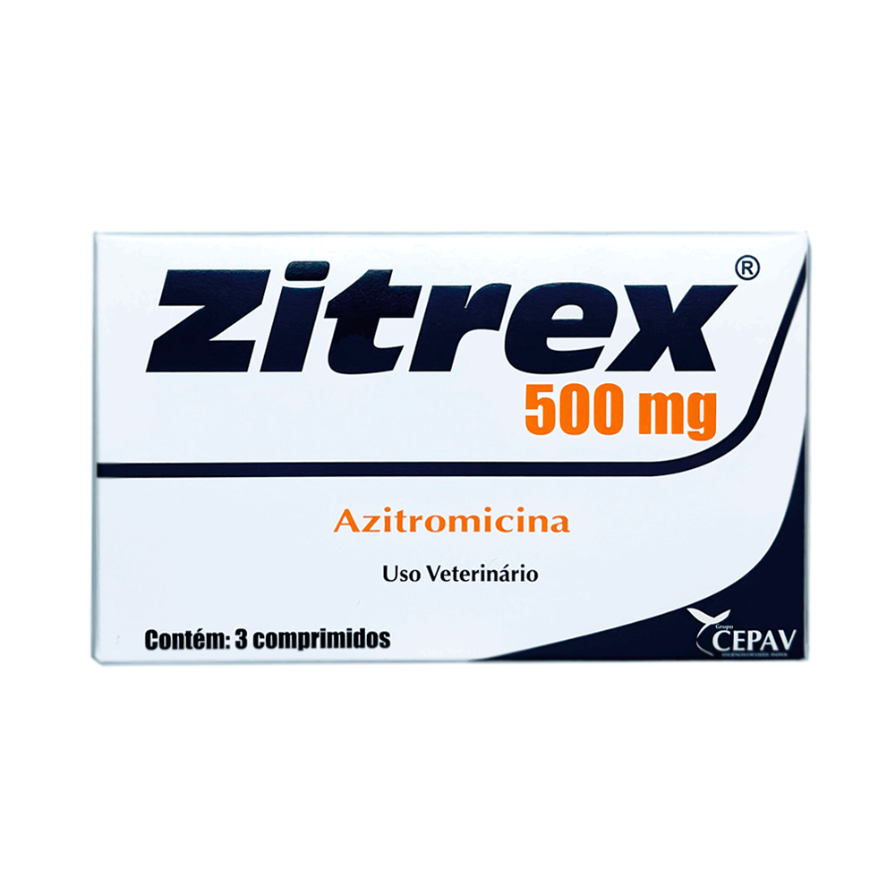 Zitrex 500mg Antimicrobiano para Cães e Gatos Cepav