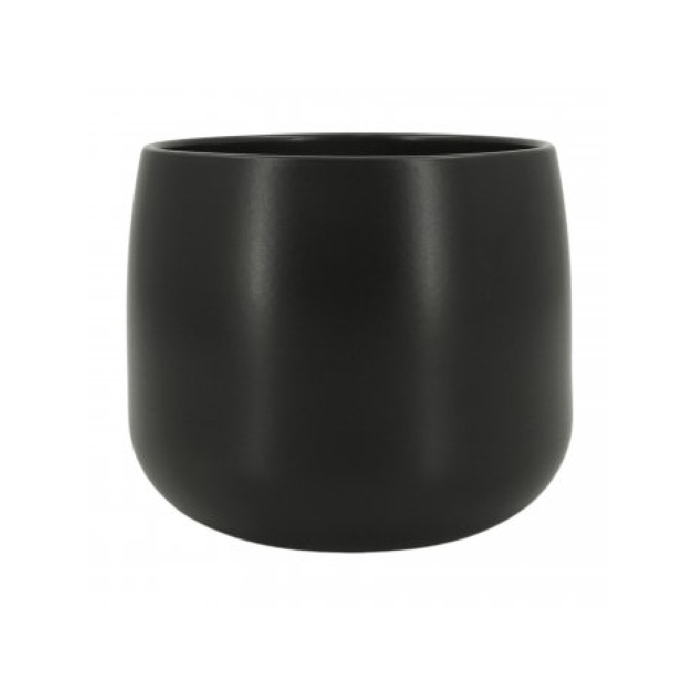 Vaso Bretagne Cerâmica Ts Brasil Preto Fosco