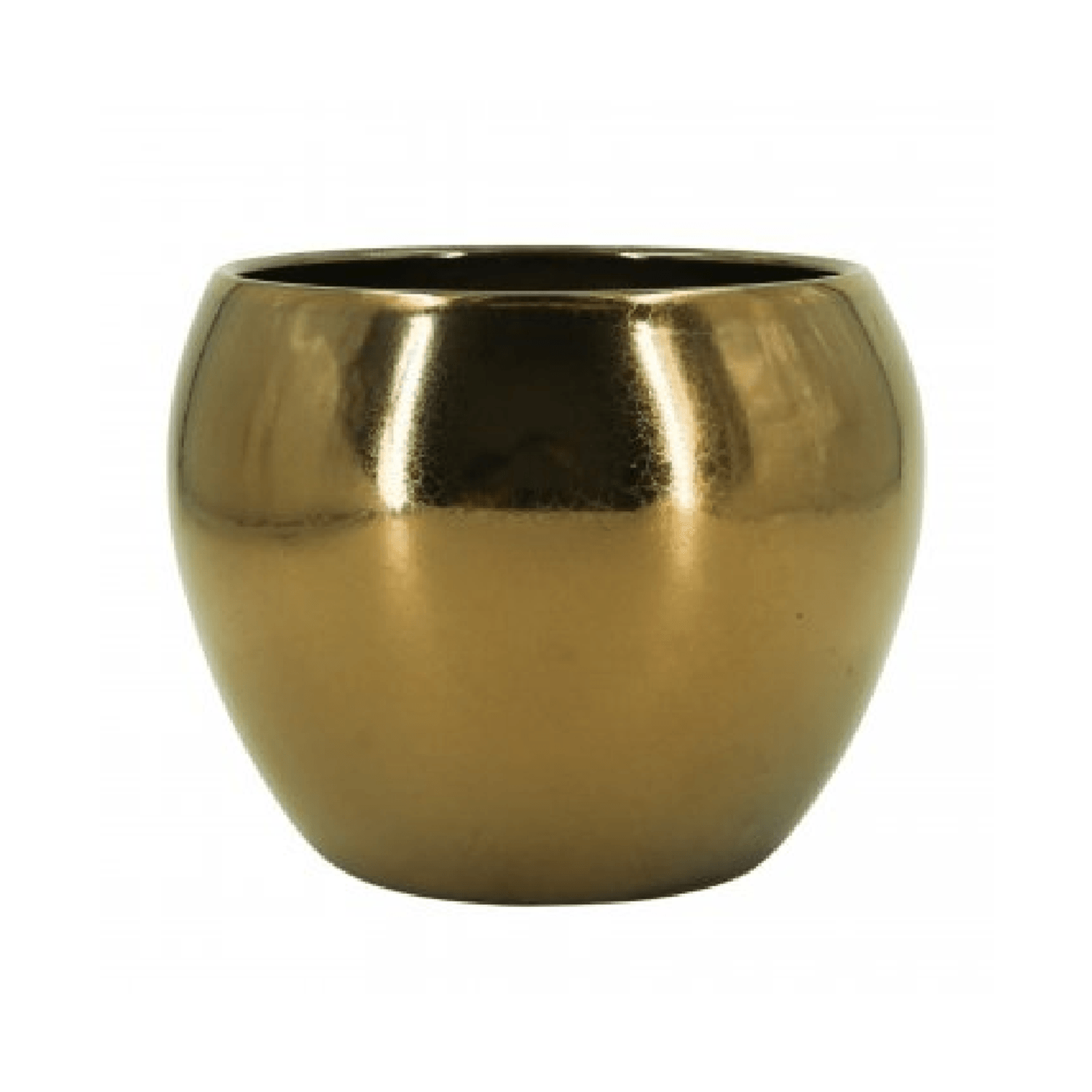 Vaso Lorance Cerâmica Ts Brasil Ouro 19cm