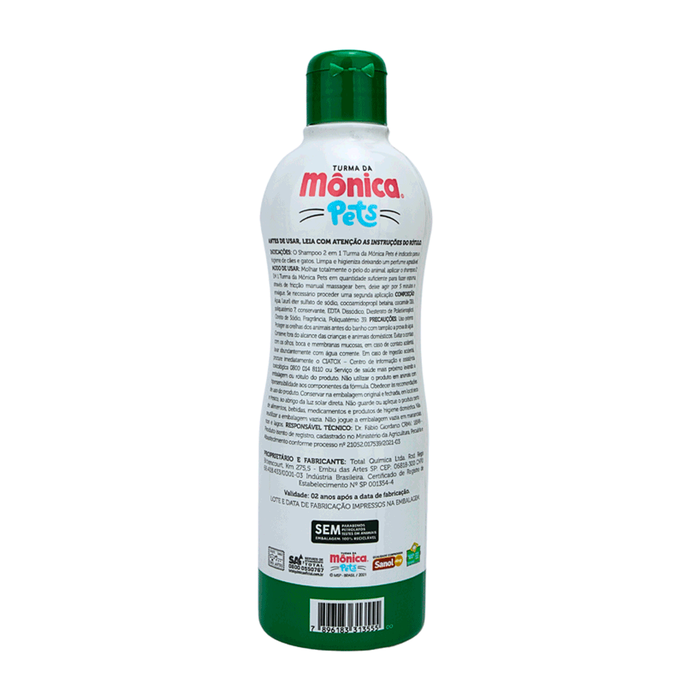 Shampoo e Condicionador Turma da Mônica Pets
