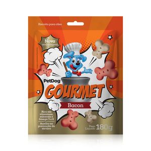 Biscoito para Cães Gourmet Bacon Pet Dog - 180 g