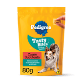 Petisco Pedigree Tasty Bites para Cães Adultos Carne Suculenta