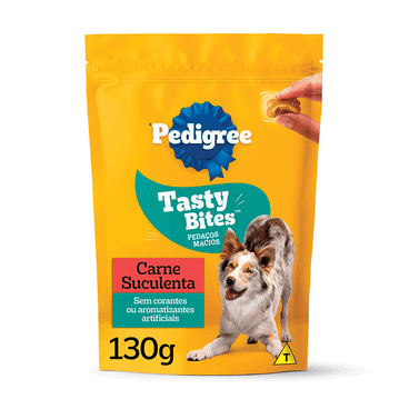 Petisco Pedigree Tasty Bites Cães Adultos Carne Suculenta hero image 130g