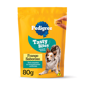 Petisco Pedigree Tasty Bites Cães Adultos Frango Saboroso - 80g