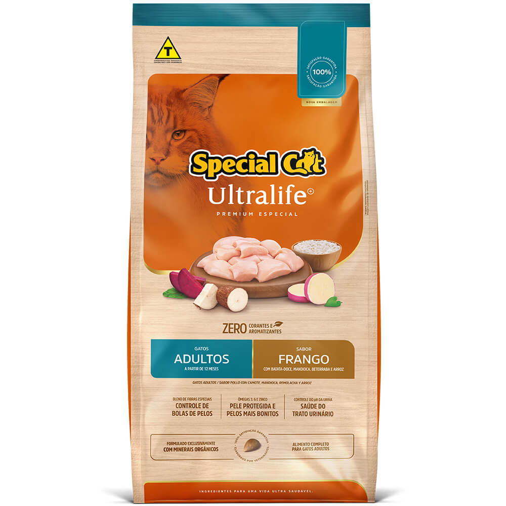 Ração Special Cat Ultralife Gatos Adultos Frango