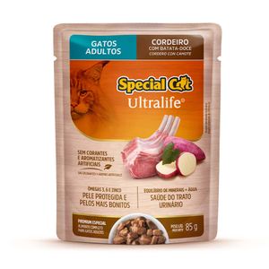 Ração Úmida Special Cat Ultralife Gatos Adultos Cordeiro - 85 g