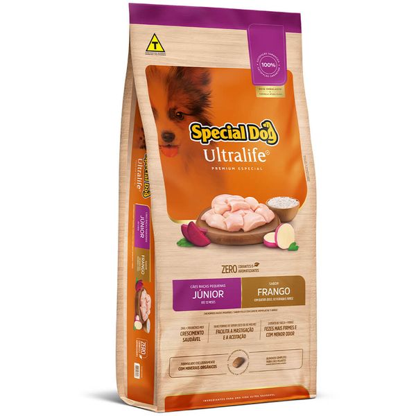 Ração Special Dog Ultralife Cães Júnior Raças Pequenas Frango 15 kg