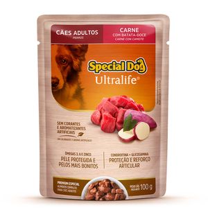 Ração Úmida Special Dog Ultralife Cães Adultos Carne - 100 g