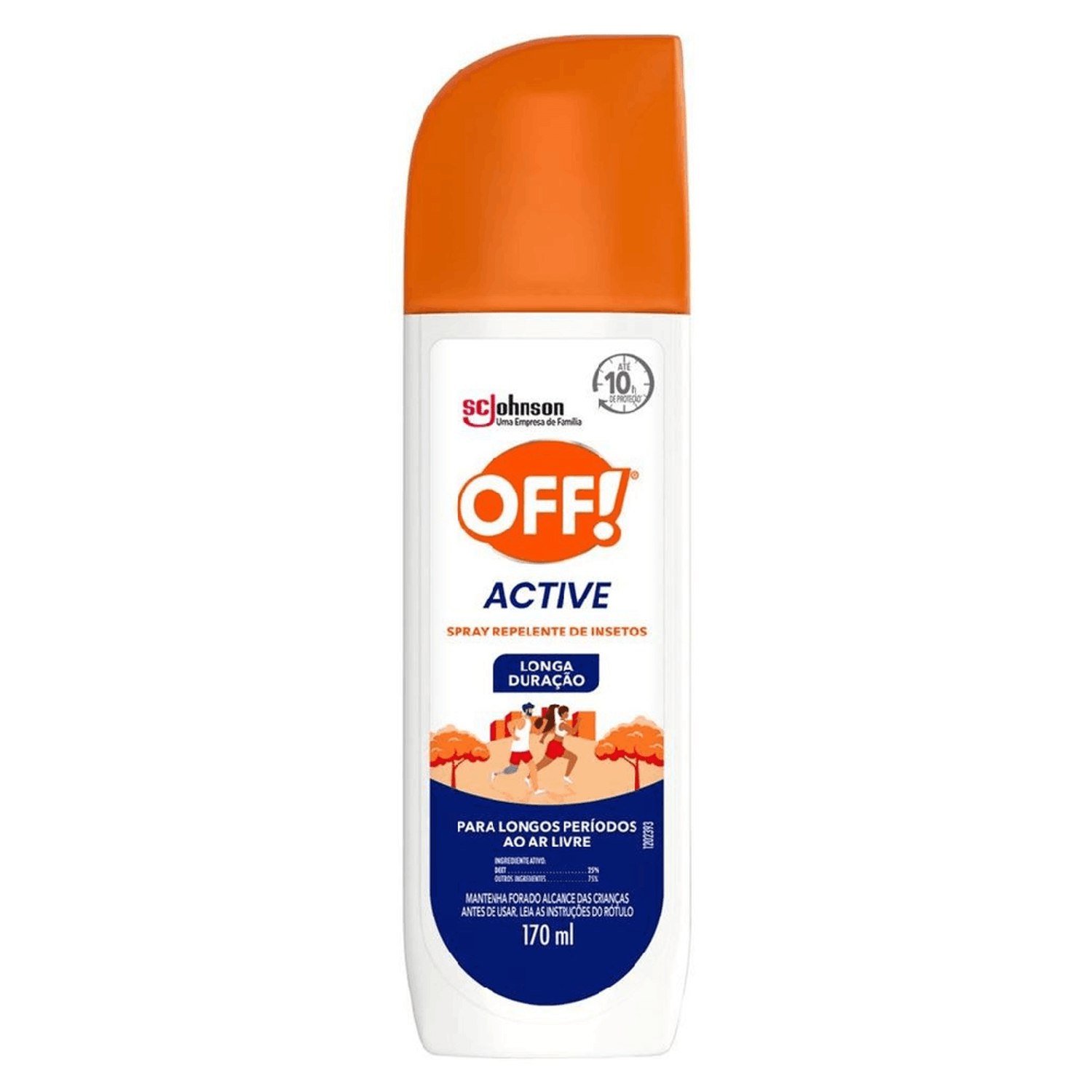 Spray Repelente de Insetos Off Active 170ml