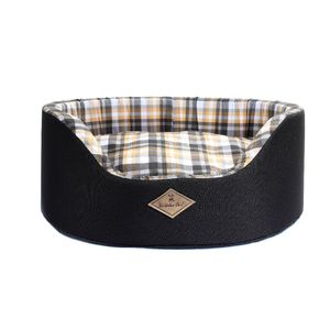 Cama Europa Xadrez Bichinho Chic Preta