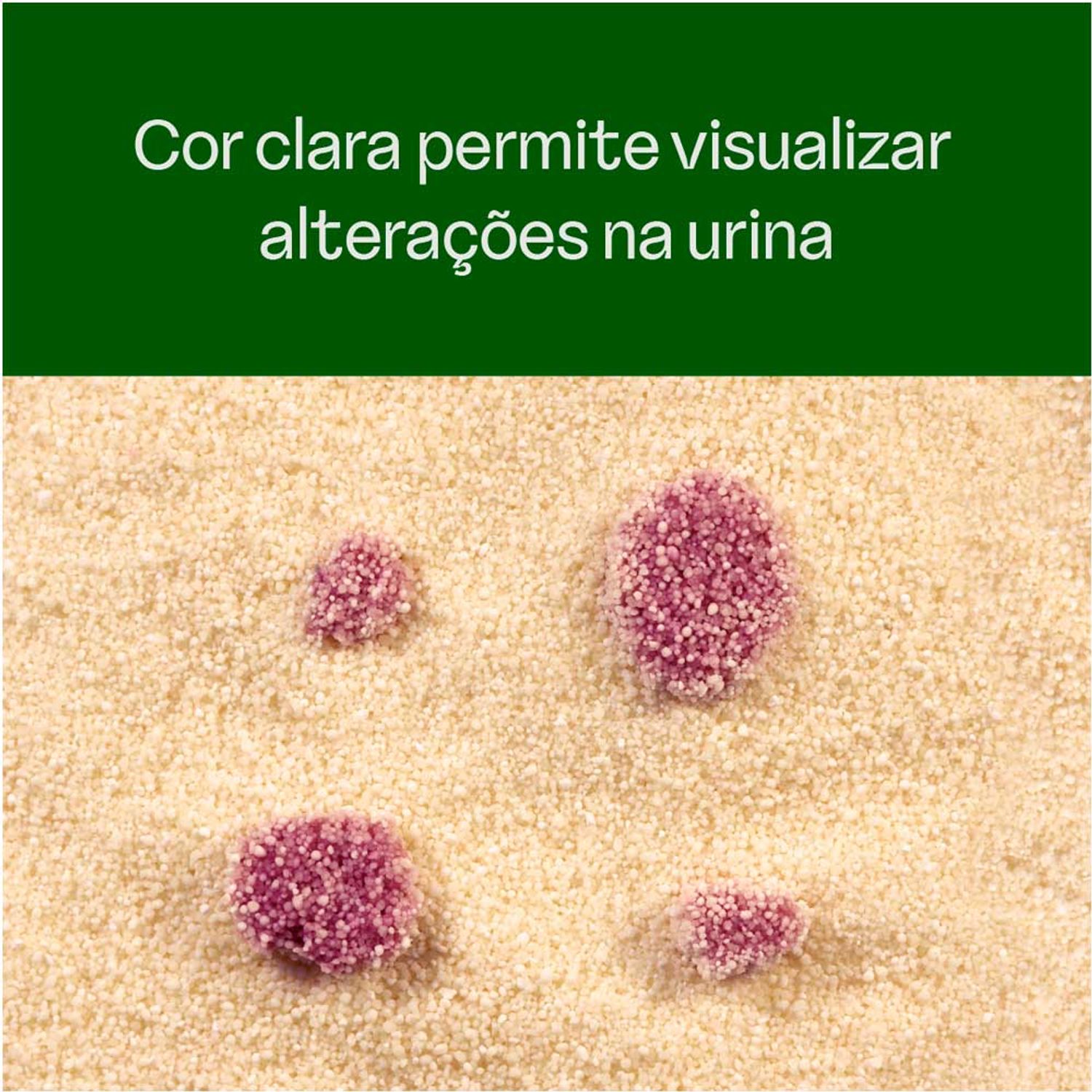 Areia Higiênica Biodegradável Grãos Mistos Viva Verde mais clara