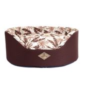 Cama Europa Folhagem Bichinho Chic Marrom