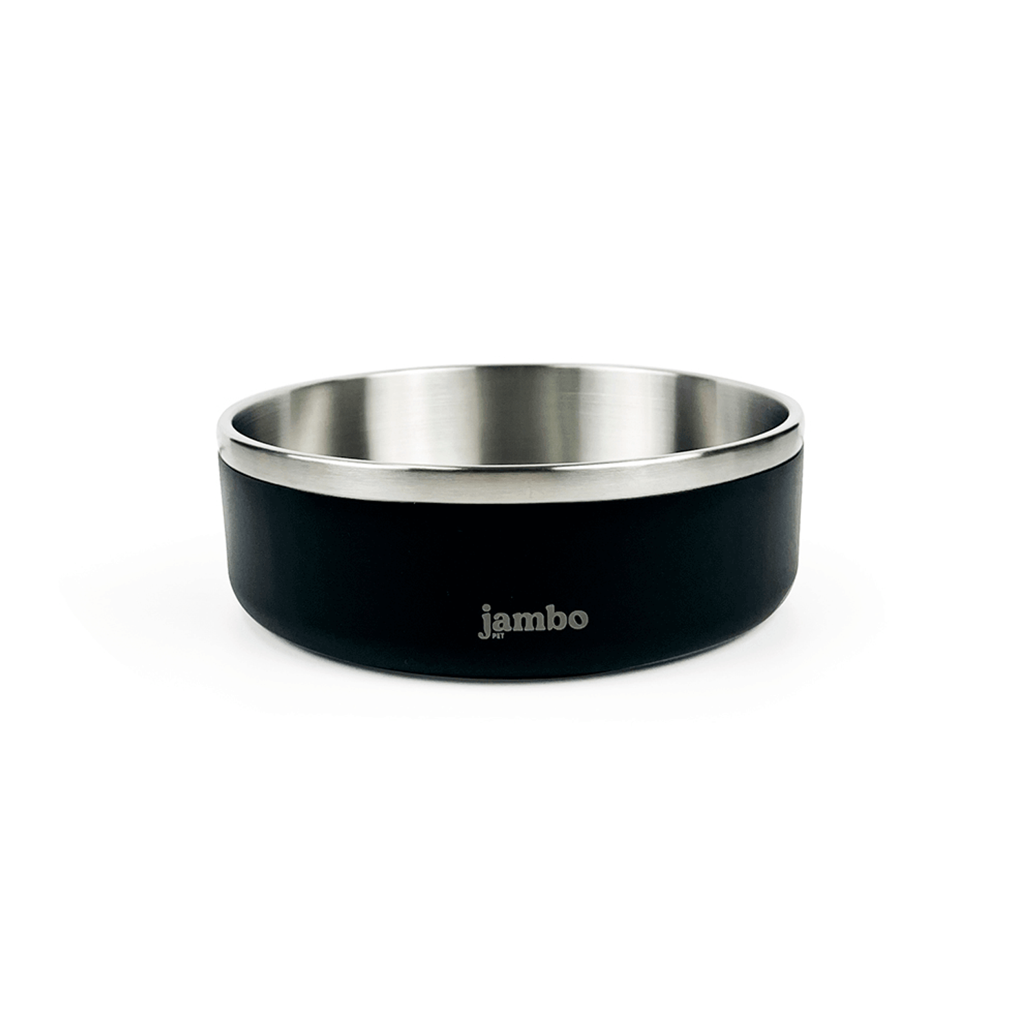 Comedouro Premium Aço Inox Preto Jambo Nº 03