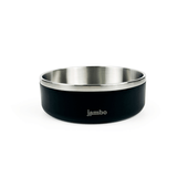 Comedouro Premium Aço Inox Preto Jambo