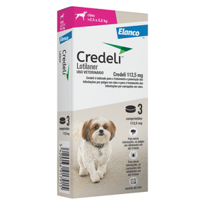 Antipulgas Credeli 112,5mg Cães 2,5 a 5,5kg