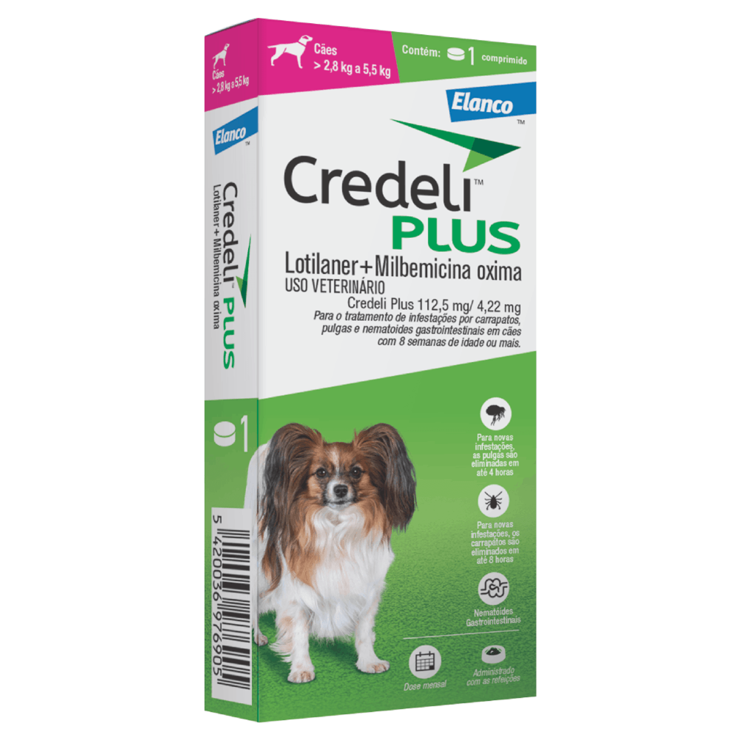Antipulgas Credeli Plus Cães 2.8kg a 5.5kg