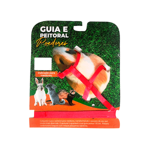 Guia e Peitoral para Roedores Animalíssimo - Único