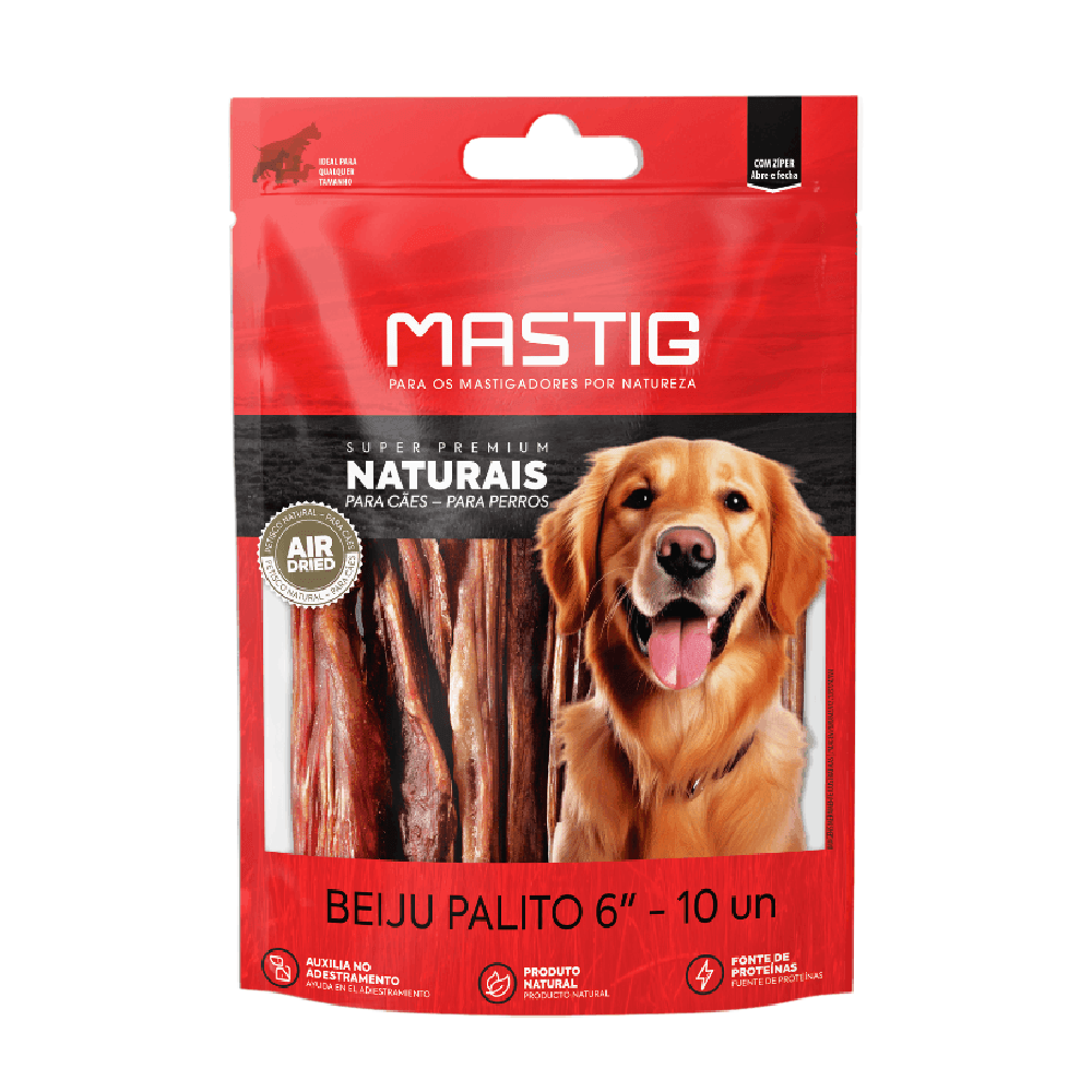 Petisco Beiju Palito 6" para Cães Mastig