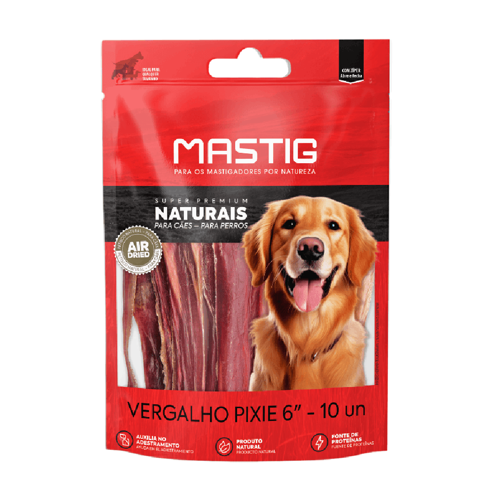 Petisco Capa de Vergalho Palito 6" para Cães Mastig