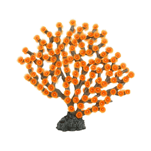 Enfeite de Silicone Soma Invert Gorgonia Florida Laranja - Único