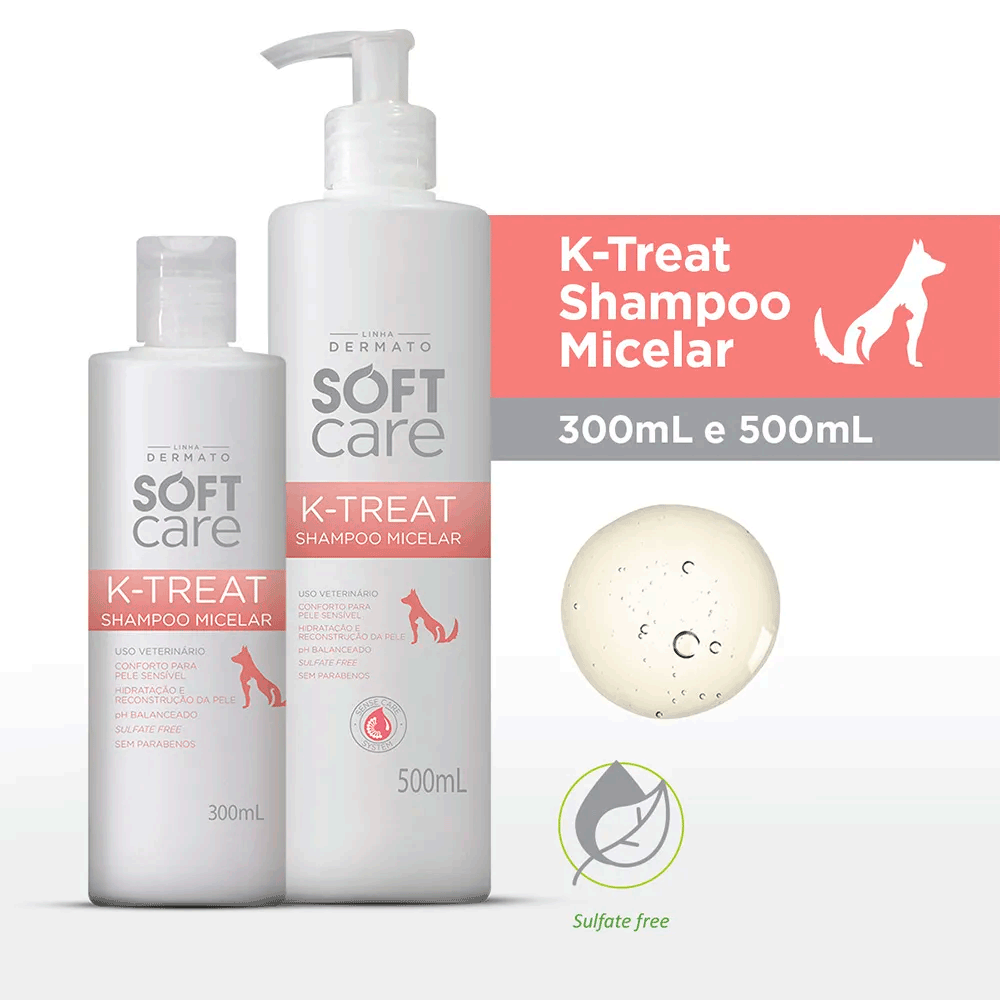 Shampoo Micelar para Pele Alérgica K-Treat Soft Care