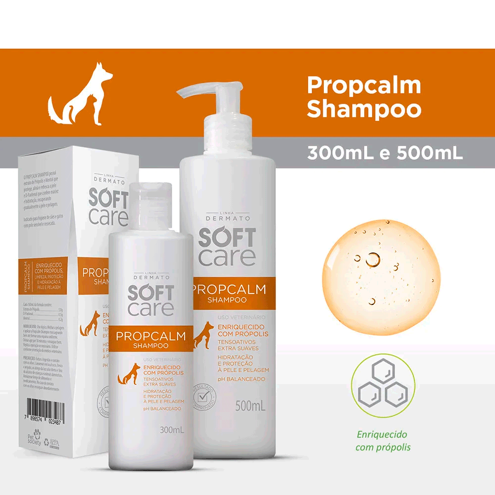 Shampoo com Própolis Propcalm Soft Care