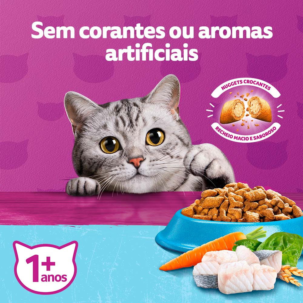 Ração Whiskas Gatos Adultos Castrados Peixe Ração Whiskas Gatos Adultos Castrados Peixe