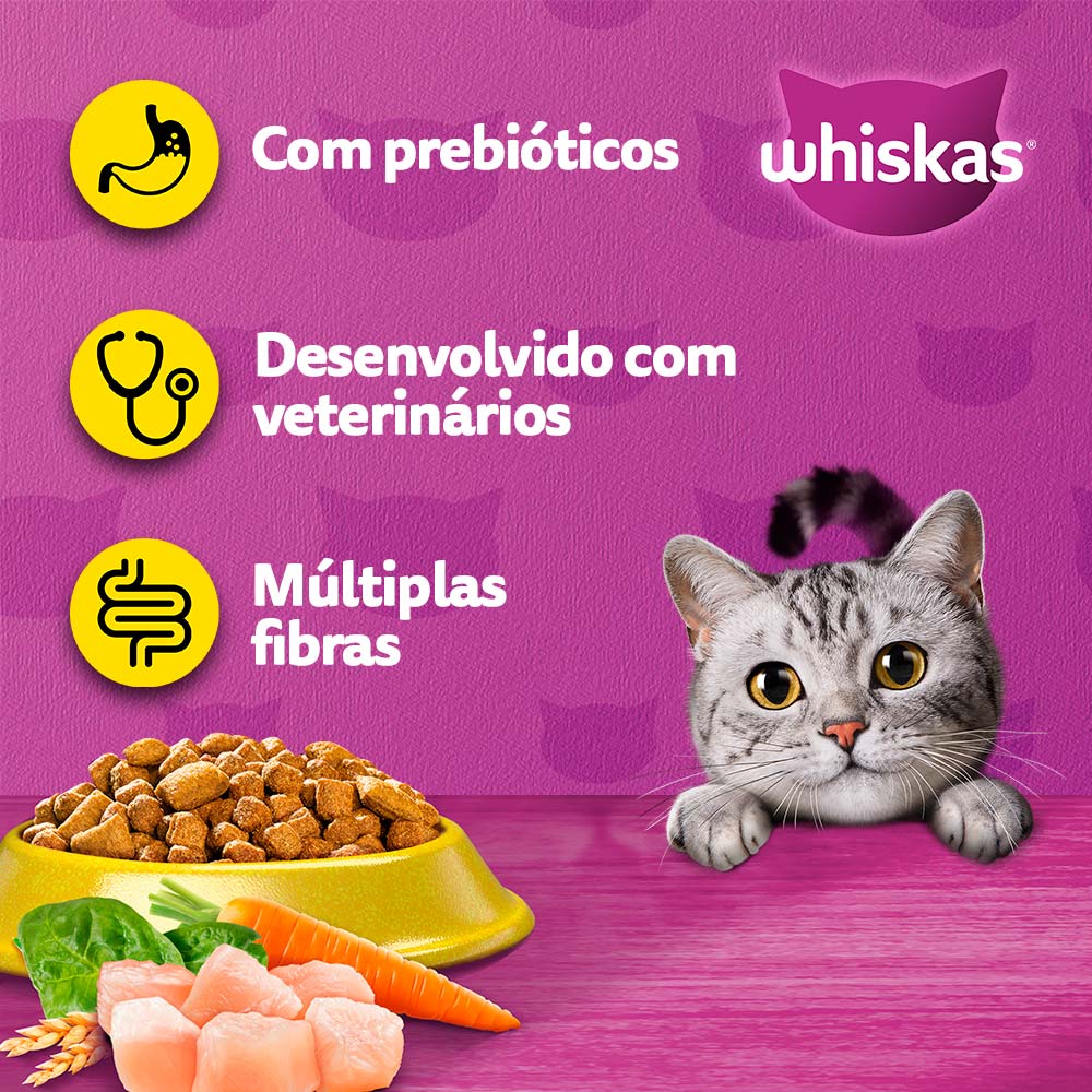 Ração Whiskas Gatos Adultos Frango