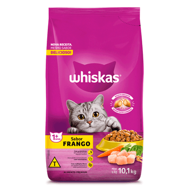 Ração Whiskas Gatos Adultos Frango