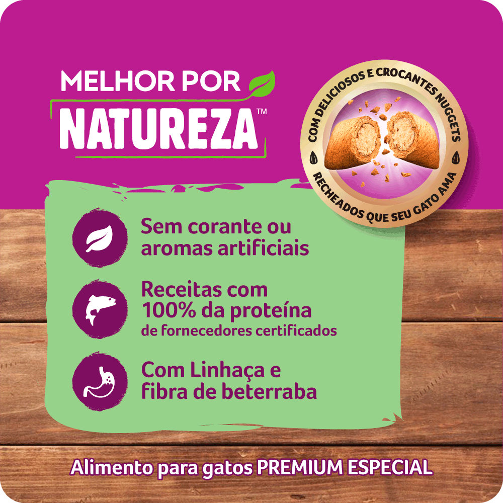 Ração Whiskas Gatos Adultos Melhor Por Natureza Salmão