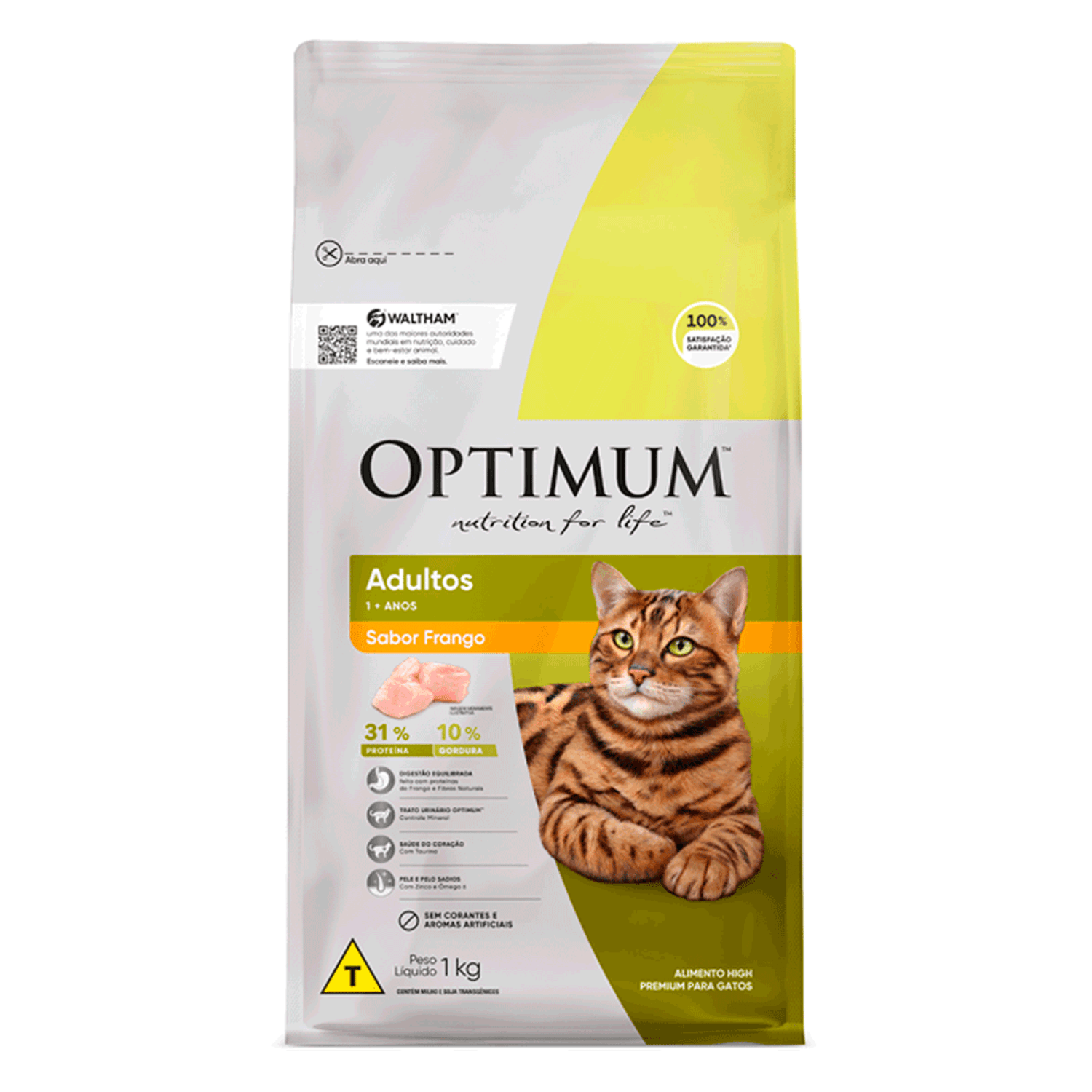 Ração Optimum para Gatos Adultos Frango
