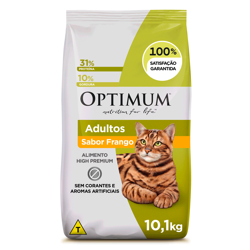 Ração Optimum para Gatos Adultos Frango