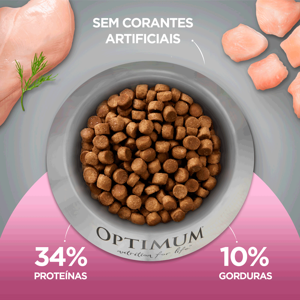 Ração Optimum para Gatos Filhotes Frango