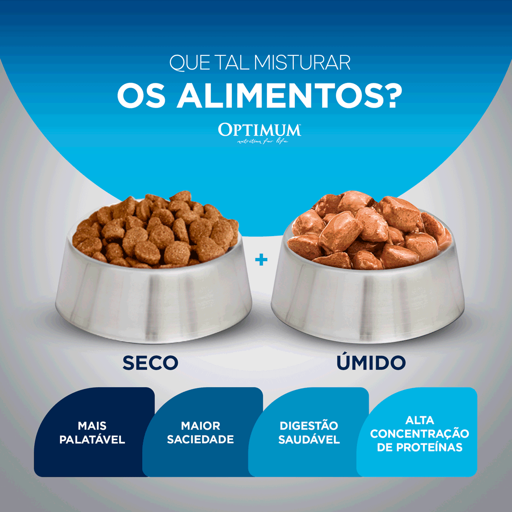 Ração Optimum para Cães Adultos Raças Médias e Grandes Frango e Arroz