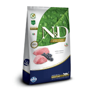 Ração N&D Prime Gatos Adultos Cordeiro e Blueberry